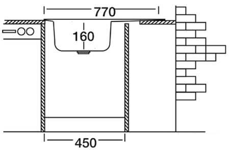 Кухонная мойка Kromevye EC 259 D- фото3