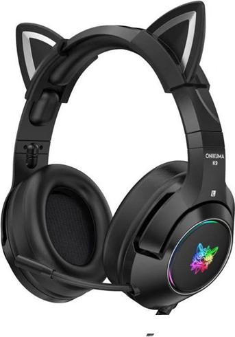 Наушники Onikuma K9 Cat Ears (черный)- фото