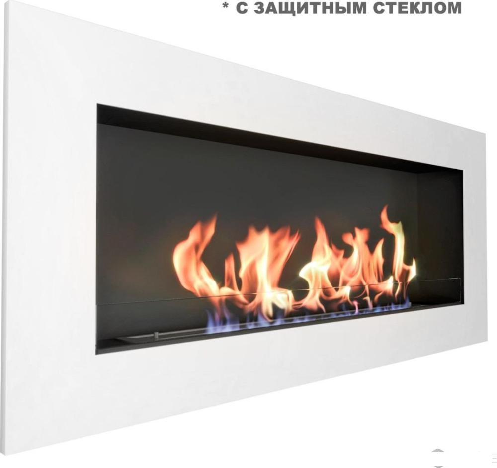 Биокамин ZeFire Elliot 1500 с белой рамкой- фото2
