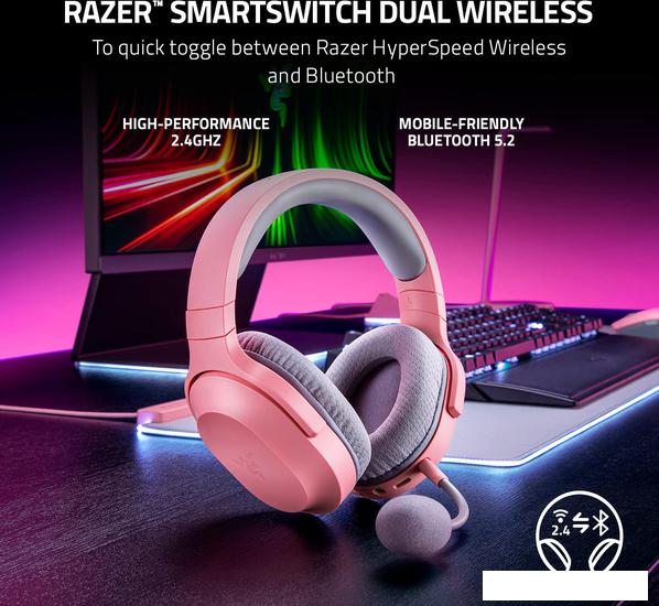 Наушники Razer Barracuda X 2022 (розовый)- фото2