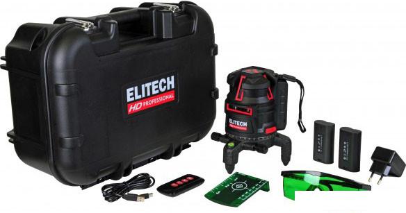 Лазерный нивелир ELITECH HD Professional HD LN 5D Green 204734- фото