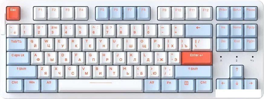 Клавиатура Dareu A87X (Dareu Blue Sky V3, белый/синий)- фото2