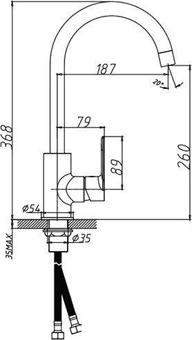 Смеситель Haiba HB70505-3- фото2