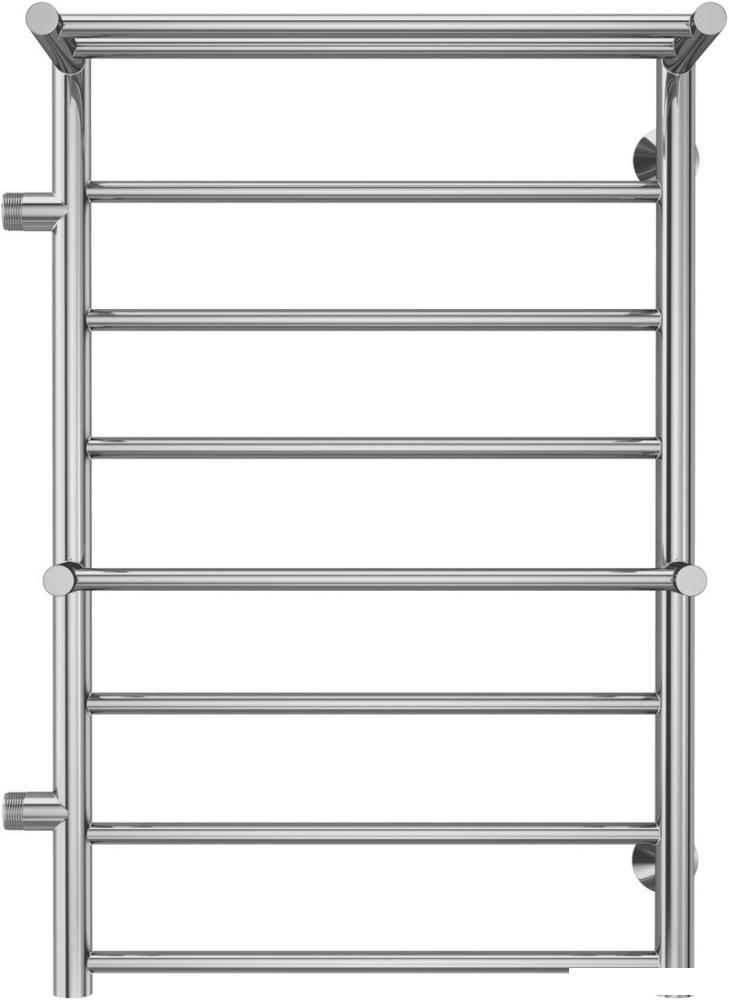Полотенцесушитель TERMINUS Аврора П8 500х800 (с 2 полками и боковым подключением 500 слева)
