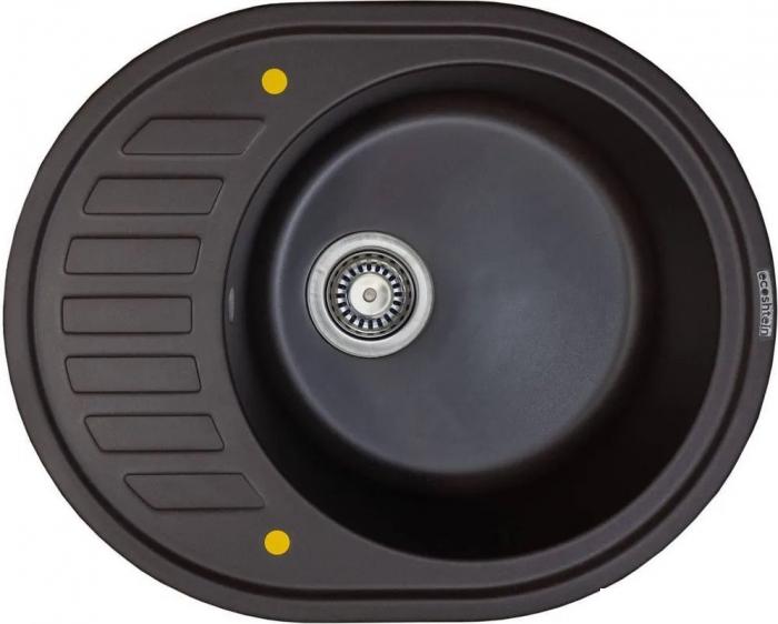 Кухонная мойка Ecoshtein Kreis OV 620 (мокко)- фото