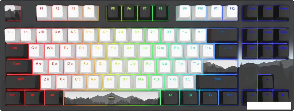 Клавиатура Red Square Keyrox TKL Classic Noir (g3ms Amber)- фото