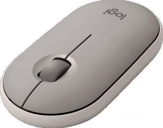Мышь Logitech M350 Pebble (песочный)- фото2