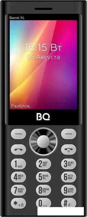 Кнопочный телефон BQ BQ-2832 Barrel XL (черный/серебристый)- фото2