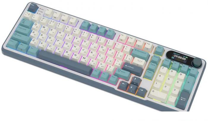 Клавиатура Royal Kludge RK-S98 RGB Light Cloud (RK Brown)- фото4