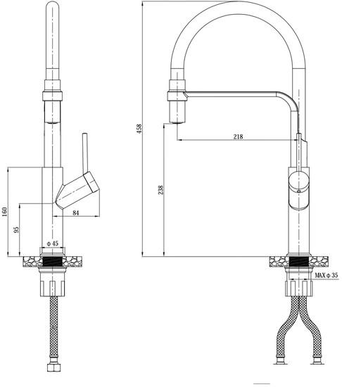 Смеситель Esko K50GB- фото3