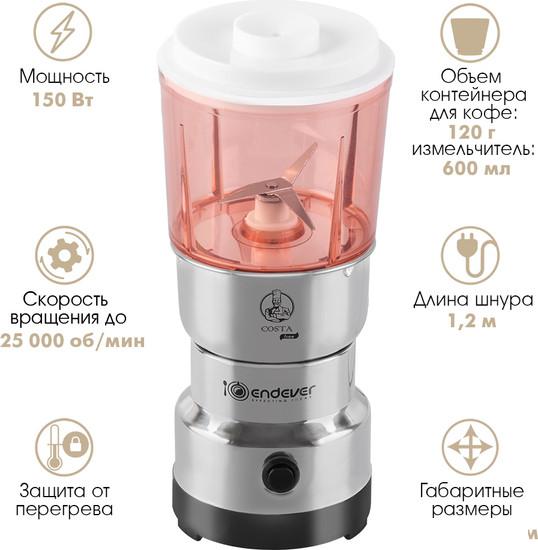 Электрическая кофемолка Endever Costa-1066- фото4