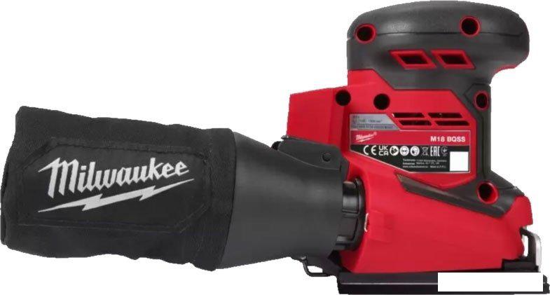 Виброшлифмашина Milwaukee M18 BQSS-502B 4933479967 (с 2-мя АКБ, сумка)- фото4