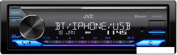 USB-магнитола JVC KD-X482BT- фото