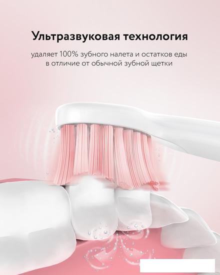 Электрическая зубная щетка Fairywill E11 (розовый, 8 насадок)- фото3