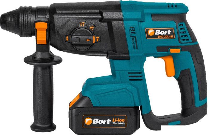 Перфоратор Bort BHD-20LI-BL (с 2-мя АКБ, кейс)- фото2