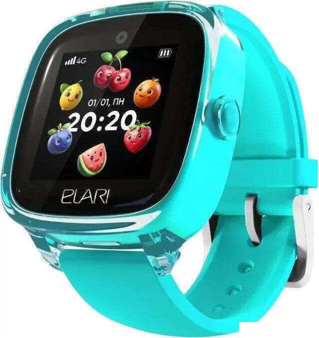 Детские умные часы Elari KidPhone Fresh 4G (бирюзовый)