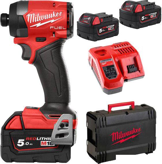 Винтоверт Milwaukee M18 FUEL M18FID3-502X 4933479866 (с 2-мя АКБ, кейс)- фото