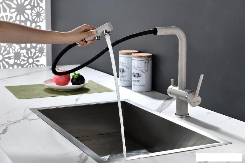 Смеситель Paulmark Serpentine Se213222-BE (бежевый)- фото4