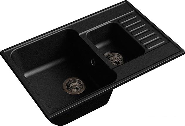 Кухонная мойка GranFest QUARZ Z-21K (черный)- фото2