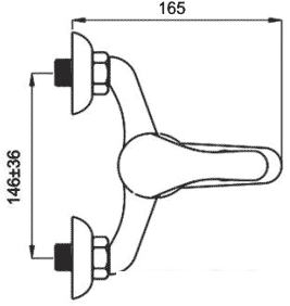 Смеситель Rubineta P-10/K Star (P10K01)- фото3