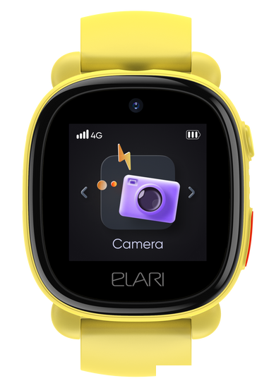 Детские умные часы Elari KidPhone 4G Lite (желтый)- фото4