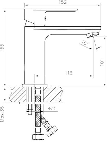 Смеситель Haiba HB10505-3- фото2