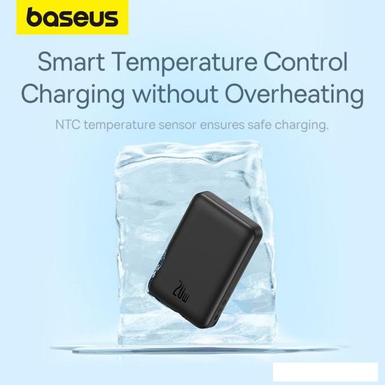 Внешний аккумулятор Baseus Magnetic Mini Air Wireless Fast Charge Power Bank 20W 10000mAh (черный)- фото3