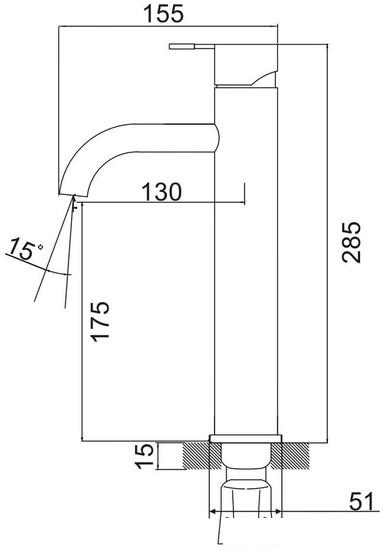 Смеситель РМС SUS128BL-001F-1- фото4