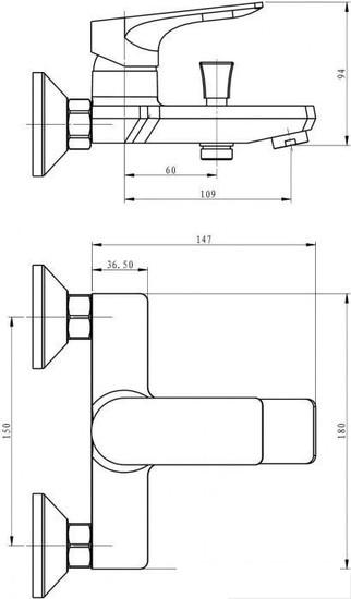 Смеситель Esko Eiger EG 54 w/a- фото3