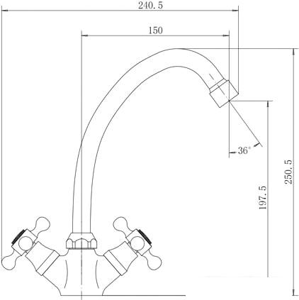 Смеситель Fashun A4119-2- фото2