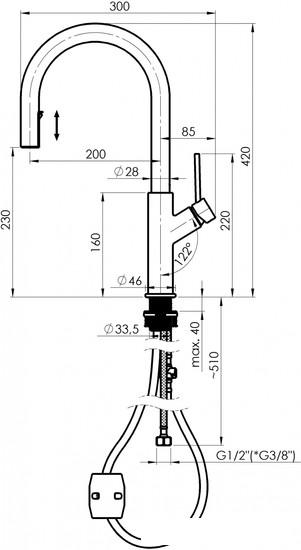 Смеситель Rubineta Bona-33 PO BO33008- фото4