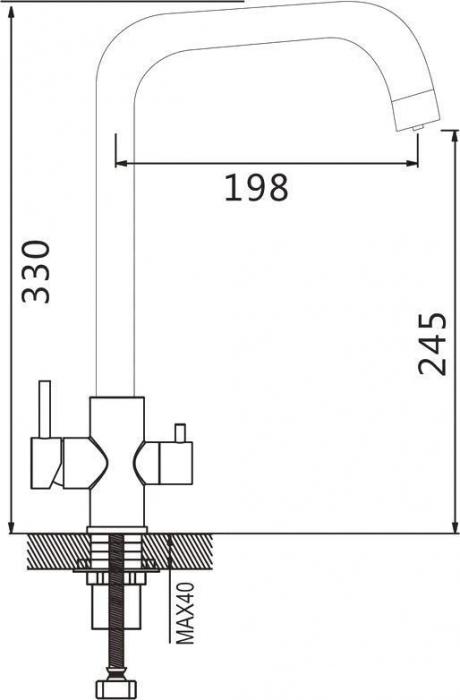 Смеситель Shevanik S228H- фото2