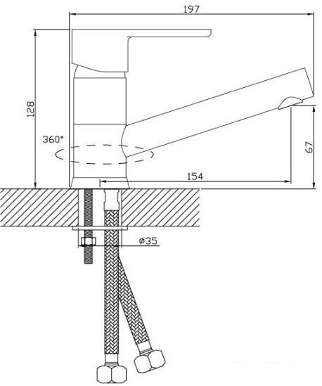 Смеситель Diadonna D80-445113- фото2