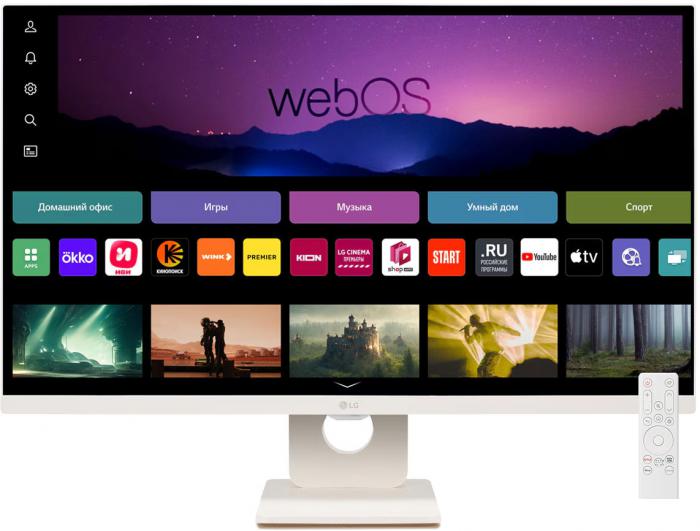 Smart монитор LG MyView Smart Monitor 27SR50F-W- фото