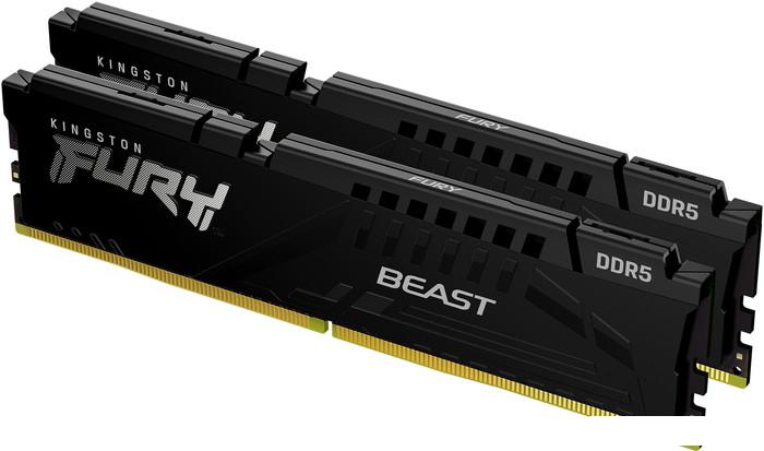 Оперативная память Kingston FURY Beast 2x32ГБ DDR5 6000 МГц KF560C30BBK2-64- фото