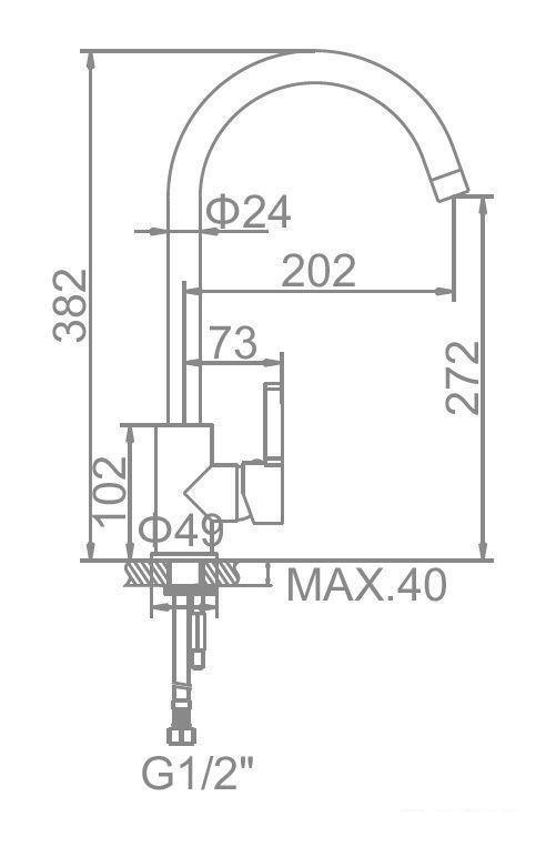 Смеситель Ledeme L4299 (хром)- фото2