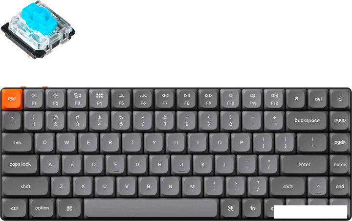 Клавиатура Keychron K3 Max RGB K3M-H2-RU (Gateron Low Profile Blue)- фото
