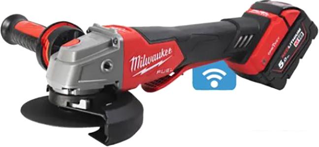 Угловая шлифмашина Milwaukee M18 ONEFSAG 125XPDB-502X Fuel 4933478435 (с 2-мя АКБ)- фото2