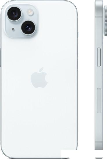 Смартфон Apple iPhone 15 Dual SIM 128GB (голубой)- фото2