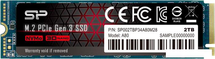 SSD Silicon-Power P34A80 2TB SP002TBP34A80M28- фото