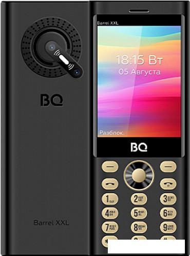 Кнопочный телефон BQ BQ-3598 Barrel XXL (черный/золотистый)- фото