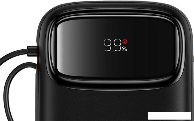 Внешний аккумулятор Baseus Qpow2 Dual-Cable Digital Display Fast Charge Power Bank 22.5W 10000mAh (черный)- фото4