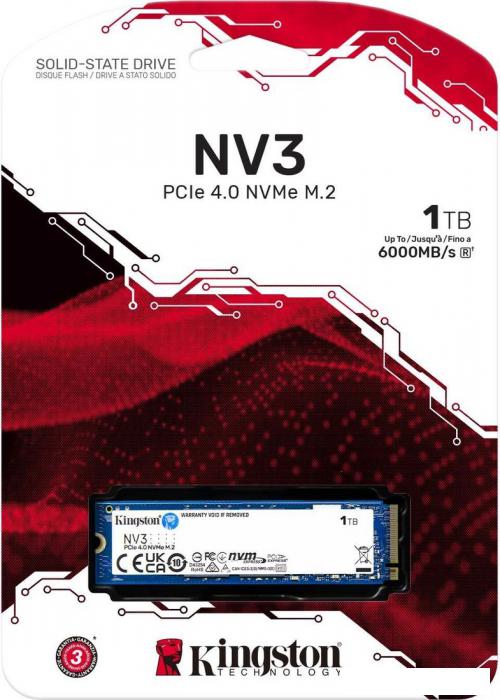 SSD Kingston NV3 1TB SNV3S/1000G- фото3