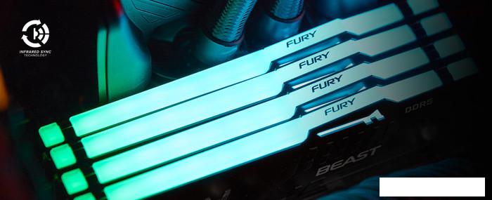 Оперативная память Kingston FURY Beast RGB 8ГБ DDR5 6000МГц KF560C36BBEA-8- фото4