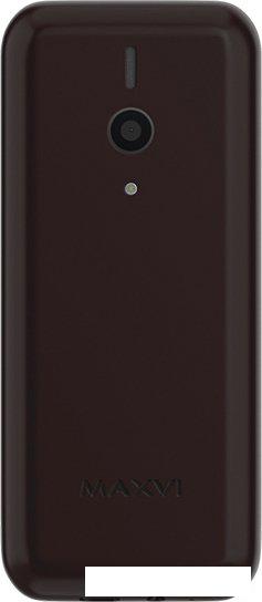Кнопочный телефон Maxvi C27 (коричневый)- фото2