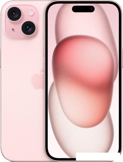 Смартфон Apple iPhone 15 Dual SIM 128GB (розовый)- фото