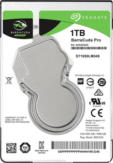 Жесткий диск Seagate Barracuda Pro 1TB ST1000LM049- фото