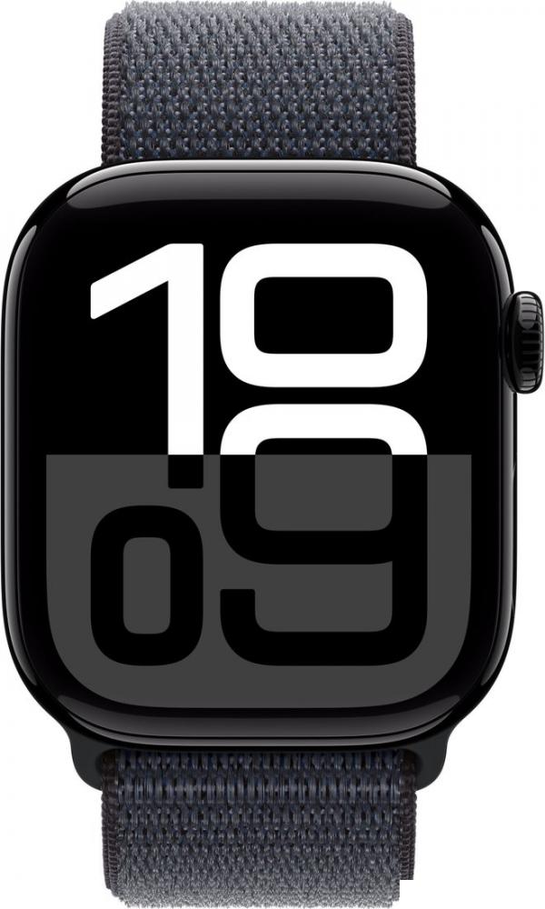 Умные часы Apple Watch Series 10 42 мм (алюминиевый корпус, черный/темно-серый, нейлоновый ремешок)- фото2