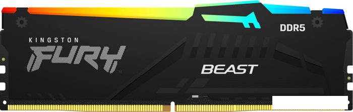 Оперативная память Kingston FURY Beast RGB 8ГБ DDR5 5200 МГц KF552C40BBA-8- фото