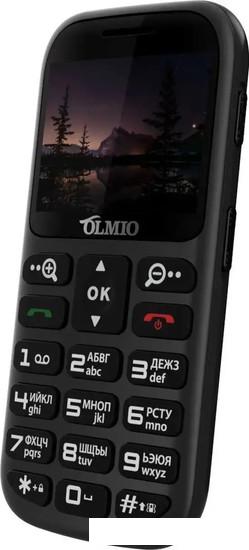Кнопочный телефон Olmio C37 (черный)- фото3